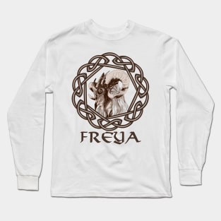 Freya- Norse Goddess of Love and Warrior Spirit Long Sleeve T-Shirt